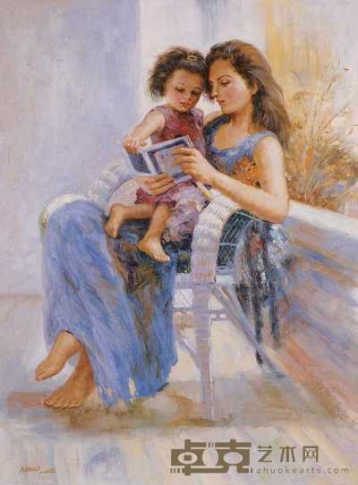 杨烁 2006年作 母女 102×75cm